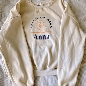 Pastel yellow sweatshirt